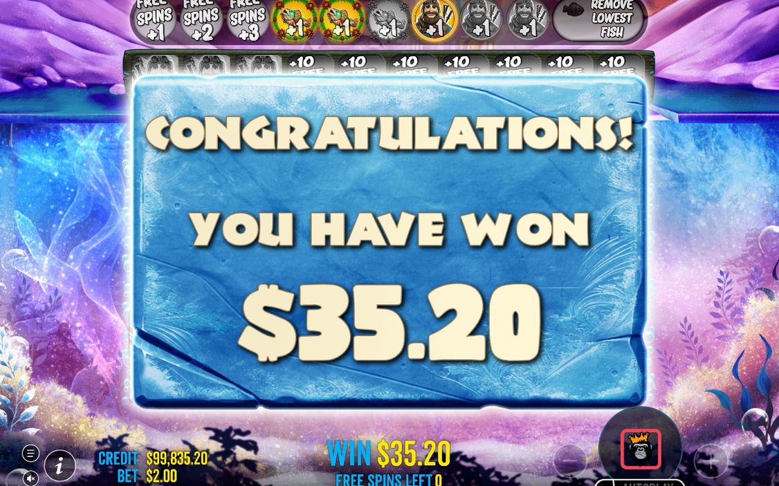 MONEY symbols with values after a winning spin
