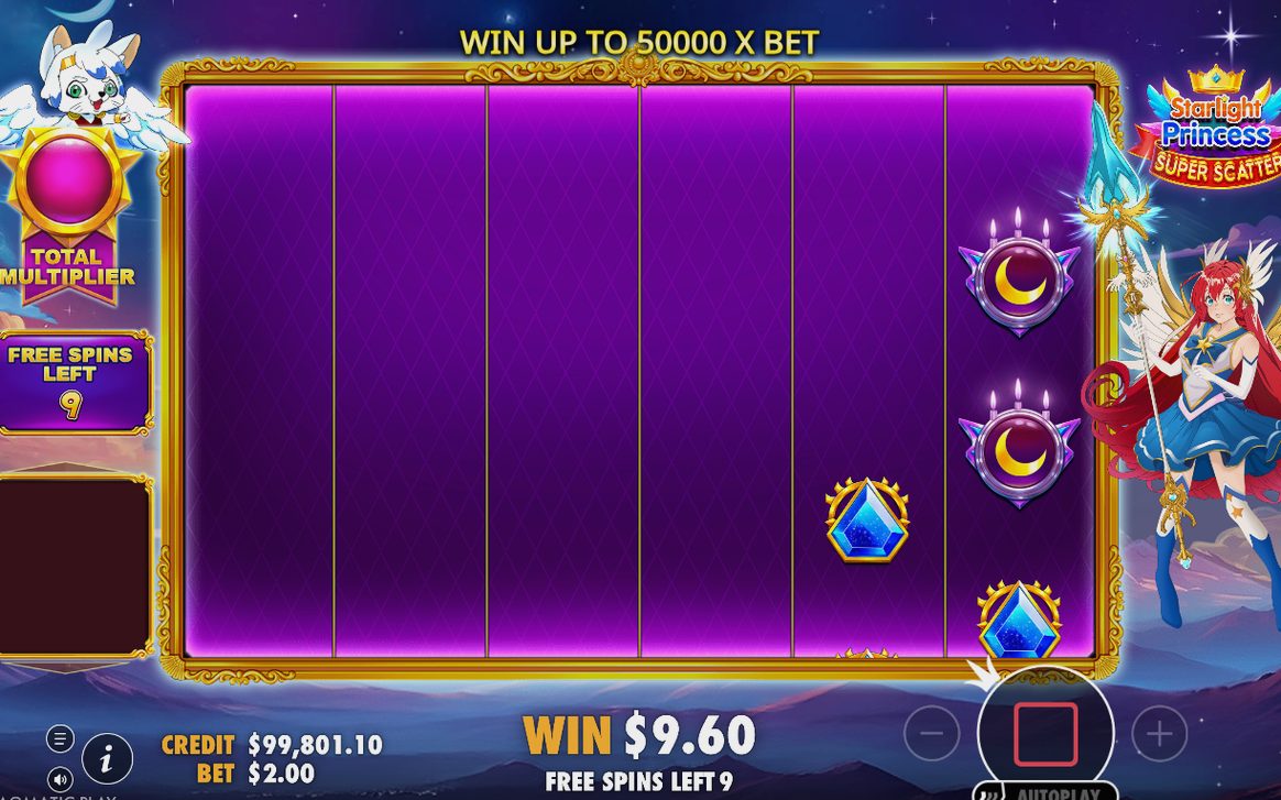 Free Spins round with special reel strips active