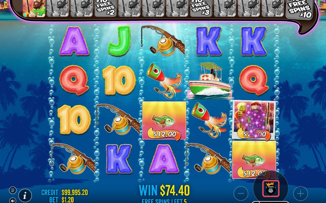 Free Spins round with Wild and money symbols